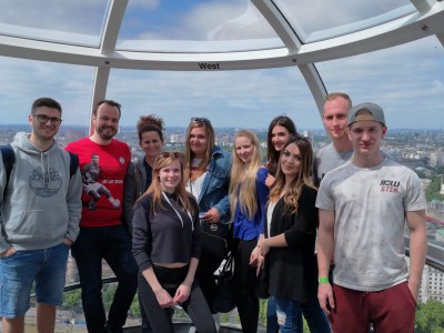 Gruppenfoto im London Eye